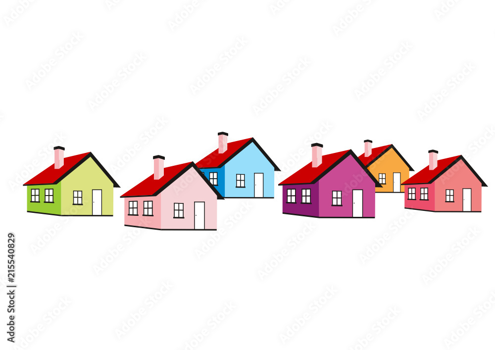 MAISONS MULTICOLORES MAISONS MULTICOLORES