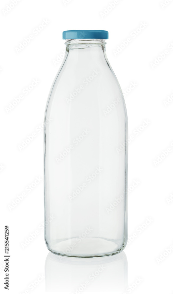 Milk bottle isolated on the white Milk bottle isolated on the white