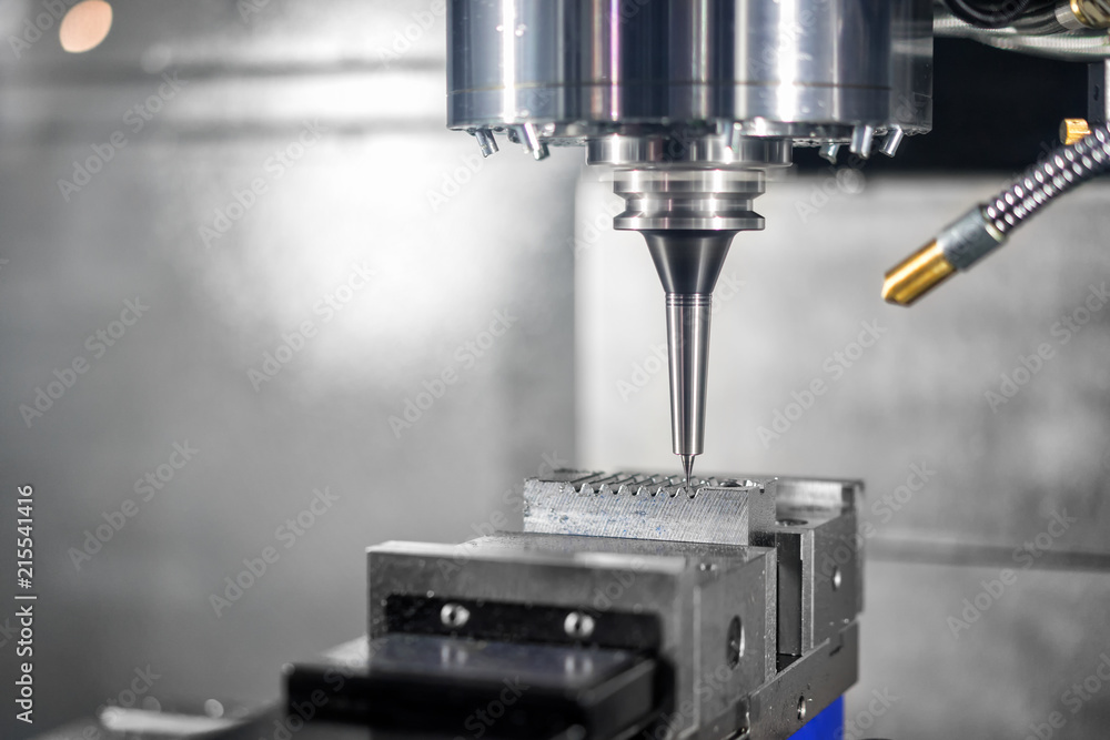 High precision CNC machining center working, operator machining automotive sample part process in factory High precision CNC machining center working, operator machining automotive sample part process in factory