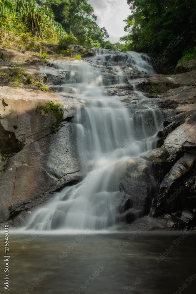Small waterfall in the forest Small waterfall in the forest
