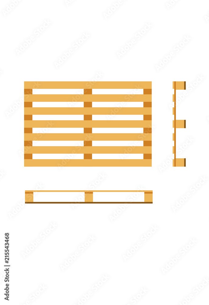 vector wooden pallet