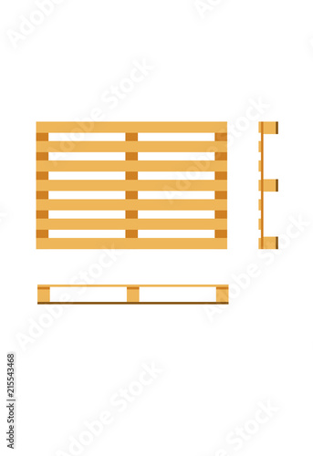 Obraz na płótnie vector wooden pallet w salonie