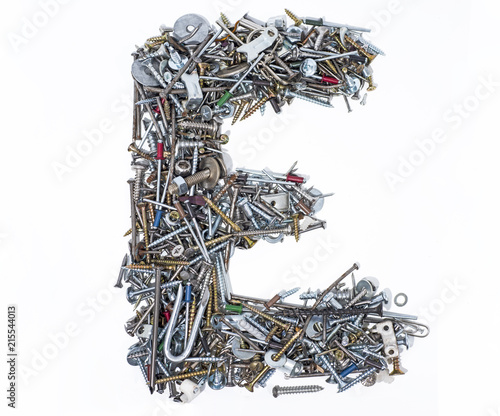 A lot of cogs, screws, bolts and moods on a white background.
