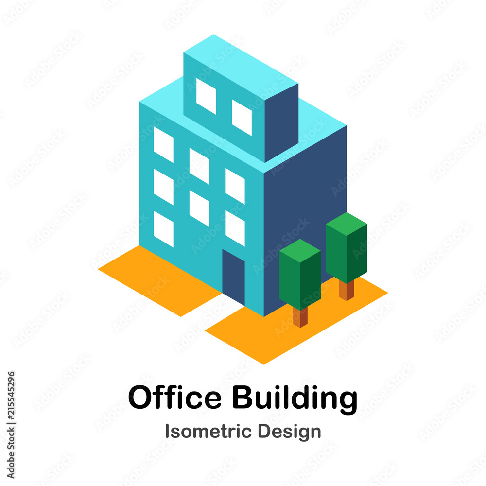 Office Building Isometric Illustration