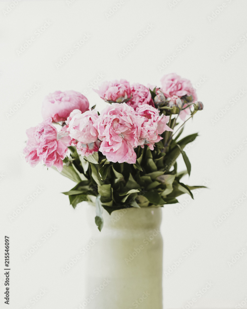 Pink peony in a vase Pink peony in a vase