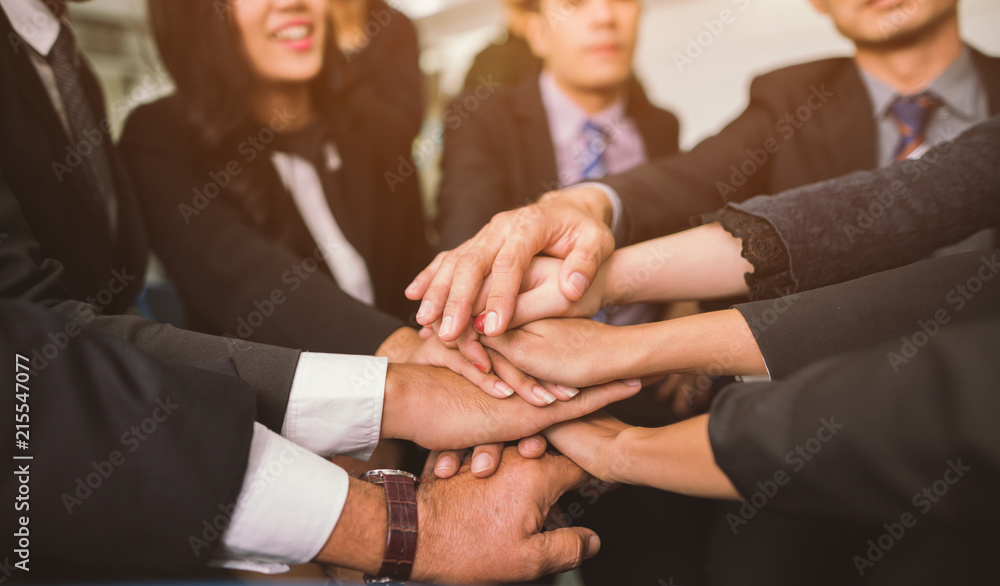Business Team Stack Hands Support Teamwork Concept. Business Team Stack Hands Support Teamwork Concept.