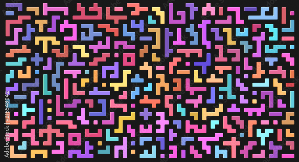 Maze colorful 3d background Maze colorful 3d background