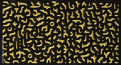 Maze golden 3d background