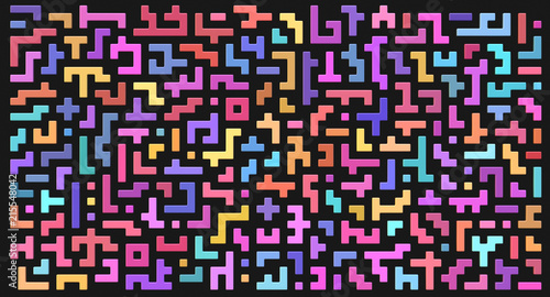 Maze colorful 3d background