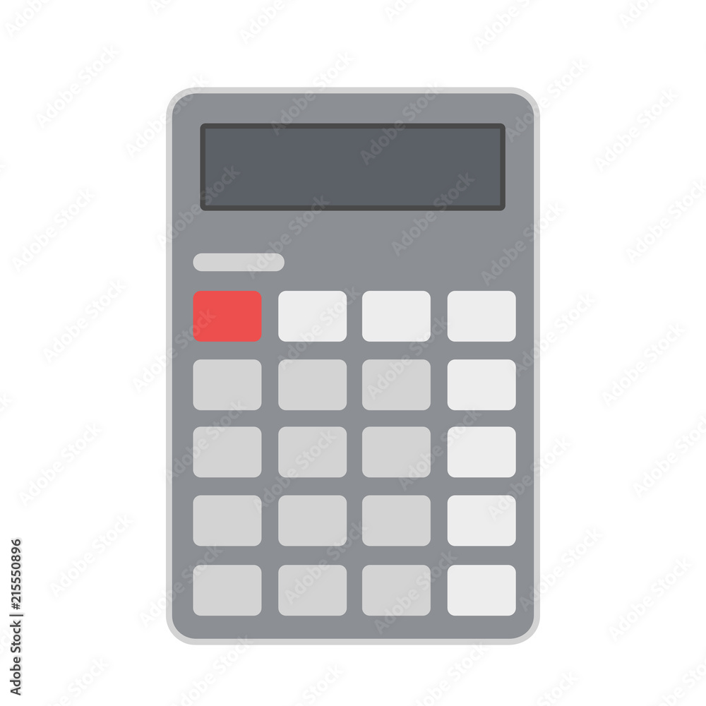 Business calculator flat icon, stock vector illustration Business calculator flat icon, stock vector illustration