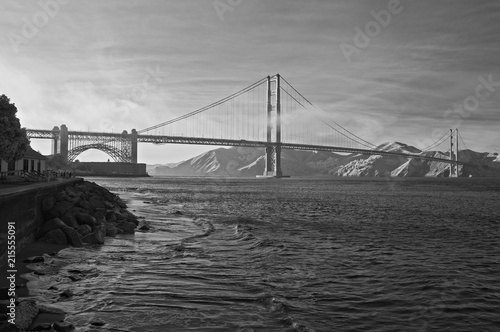 Golden Gate Bridge in Black and white