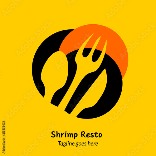 shrimp logo gestalt template
