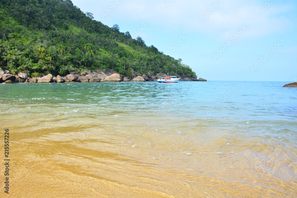 south beach in Anchieta island, Ubatuba, Brazil