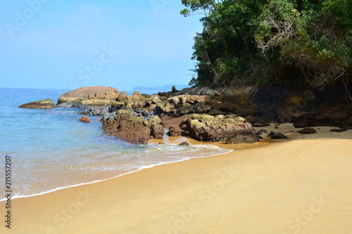 south beach in Anchieta island, Ubatuba, Brazil