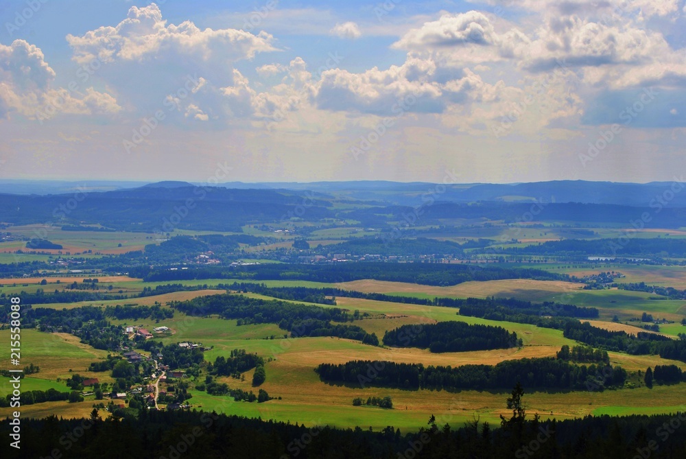 Okolice Wałbrzycha widziane z góry