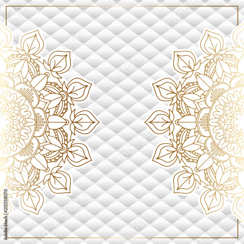 Elegant background with gold mandala design