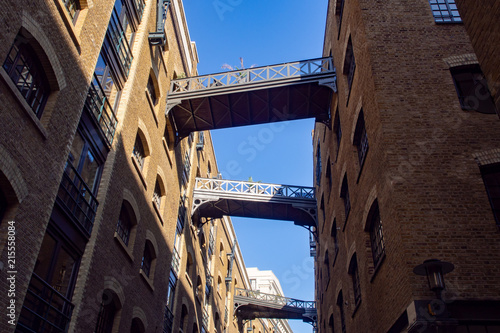 Shad Thames street in Butler's Wharf, London, UK photo