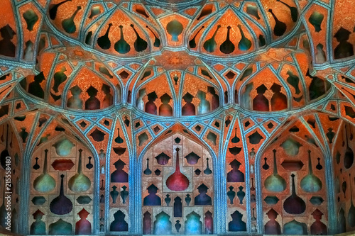 Iran. Persia. Music Hall in Ali Qapu palace of Isfahan  17th century 