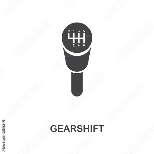 Gearshift creative icon. Simple element illustration. Gearshift concept symbol design from car parts collection. Can be used for web, mobile, web design, apps, software, print.