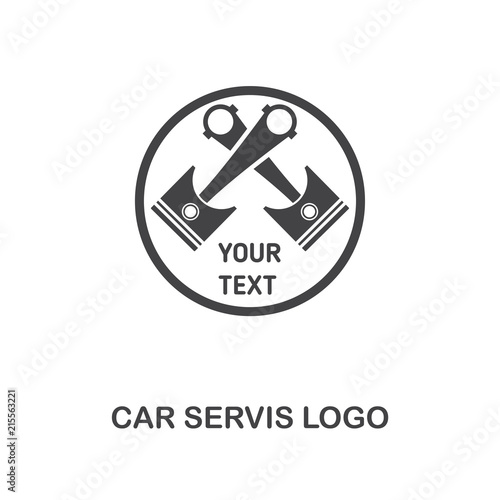Car Servis Logo creative icon. Simple element illustration. Car Servis Logo concept symbol design from car parts collection. Can be used for web, mobile, web design, apps, software, print.