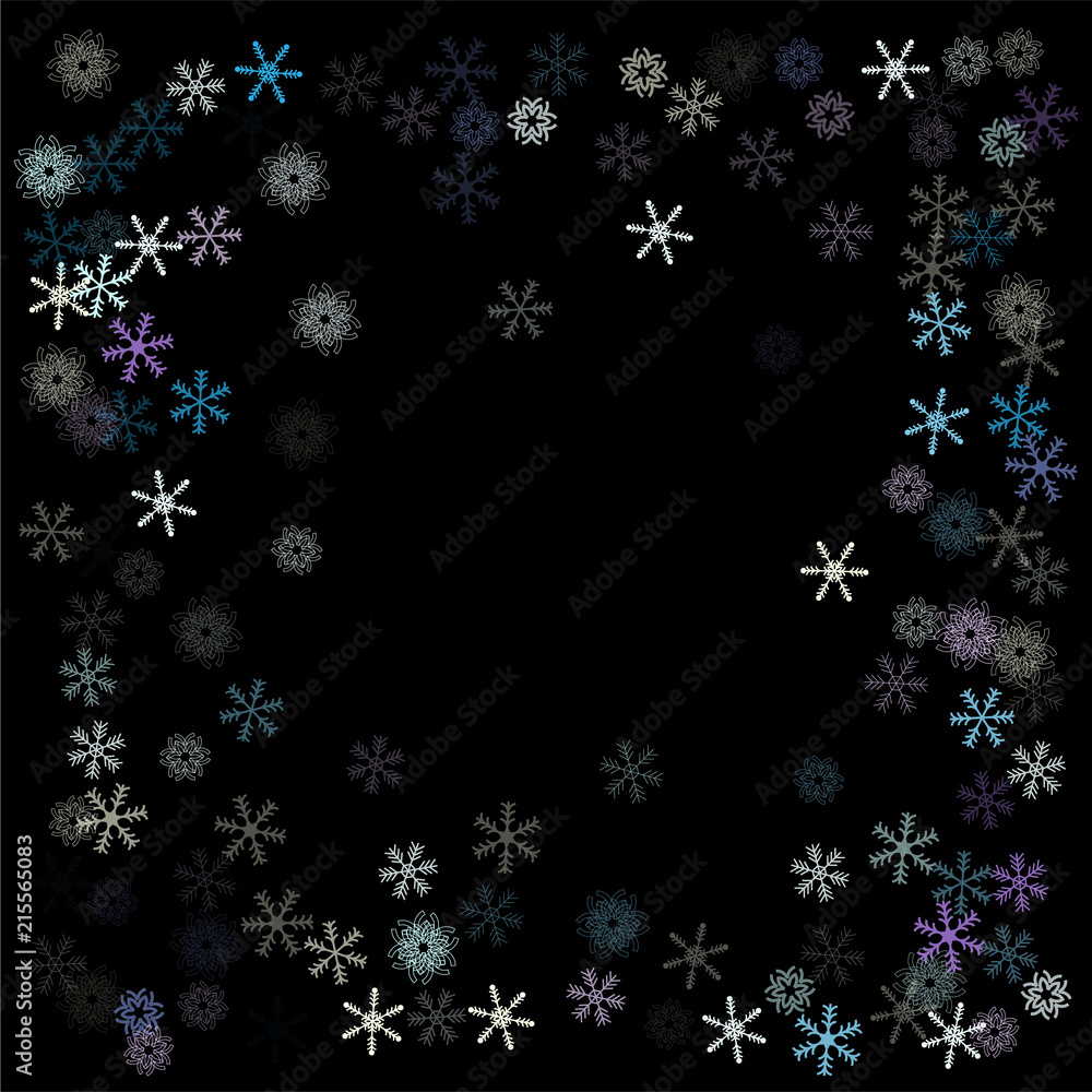 Falling down snow confetti, snowflake vector border. Festive winter, Christmas, New Year sale background. Cold weather, winter storm, scatter texture. Hipster snowfall falling snowflakes cool confetti Falling down snow confetti, snowflake vector border. Festive winter, Christmas, New Year sale background. Cold weather, winter storm, scatter texture. Hipster snowfall falling snowflakes cool confetti
