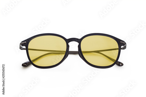 Sunglasses with yellow glasses