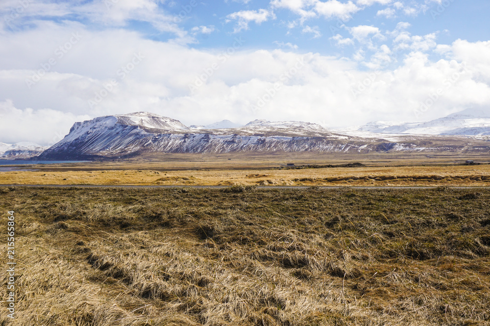 Fototapeta premium Snaefellsnes national park in Iceland: glaciers and rocks