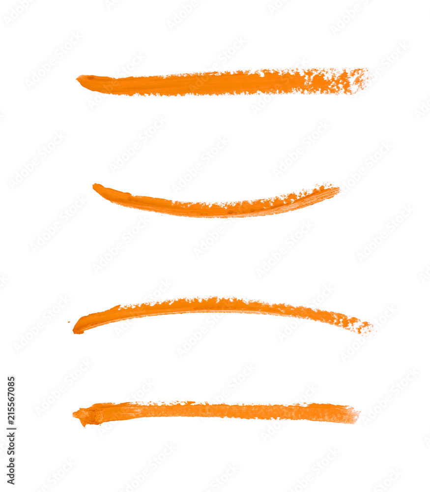 Fototapeta premium Single line marker stroke isolated