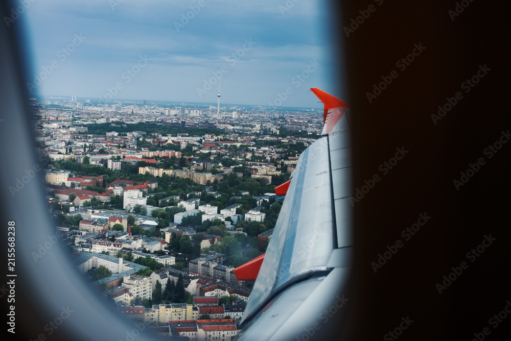 Naklejka premium The view from the plane