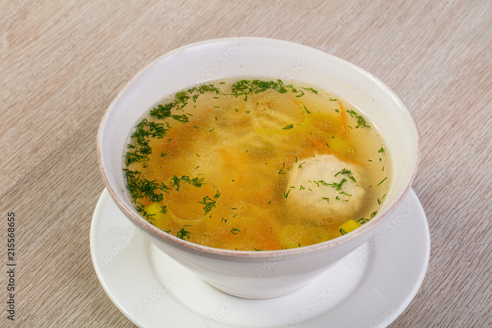 Chicken soup with noodles Chicken soup with noodles