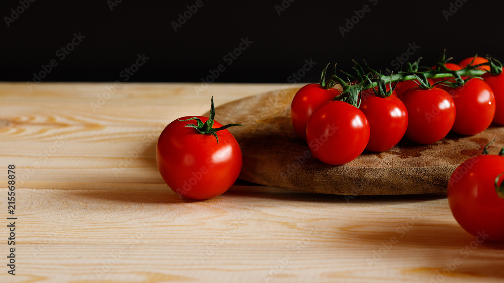 Cherry tomatoes kitchen board