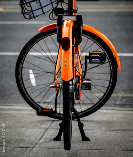 orange ride share bike