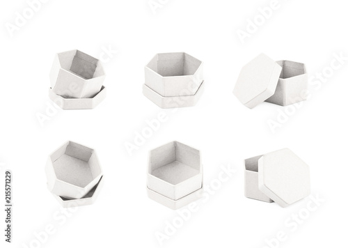 Paper gift box isolated