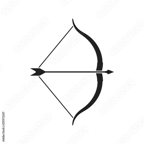 Baw and arrow icon. Vector.