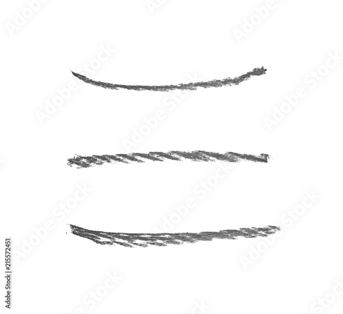 Hand drawn line isolated