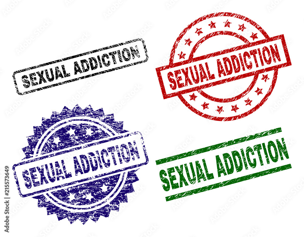 SEXUAL ADDICTION seal imprints with corroded texture. Black, green,red,blue vector rubber prints of SEXUAL ADDICTION tag with corroded texture. Rubber seals with circle, rectangle, rosette shapes. SEXUAL ADDICTION seal imprints with corroded texture. Black, green,red,blue vector rubber prints of SEXUAL ADDICTION tag with corroded texture. Rubber seals with circle, rectangle, rosette shapes.