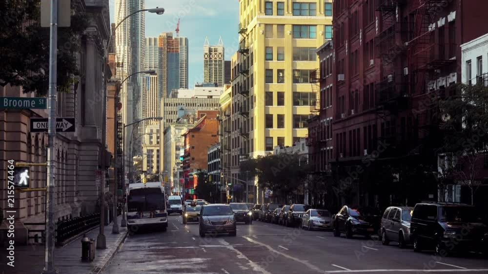 Video of cars passing through the streets of Manhattan. Daily life inNew York, USA. Video of cars passing through the streets of Manhattan. Daily life inNew York, USA.
