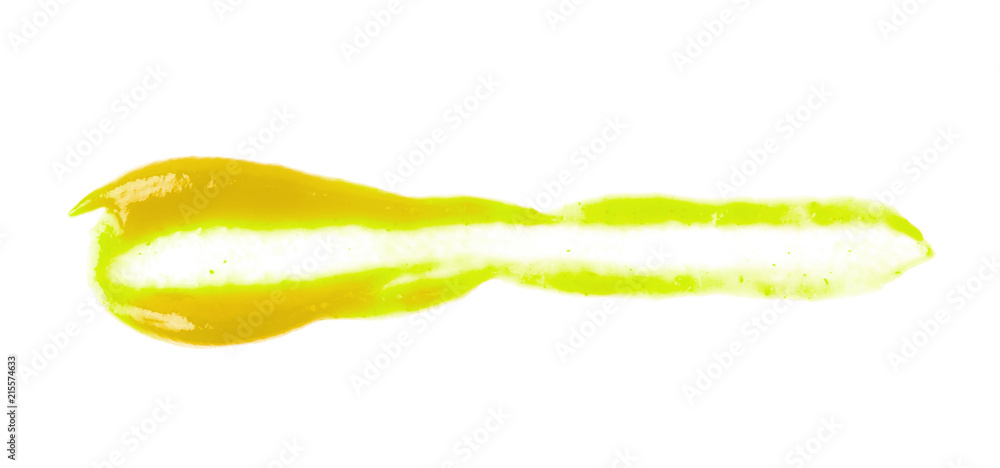 Decorational line made of sauce isolated Decorational line made of sauce isolated