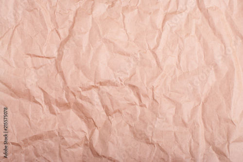highly wrinkled craft paper background high detailed