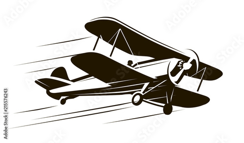 Canvas Print Vintage flying aircraft