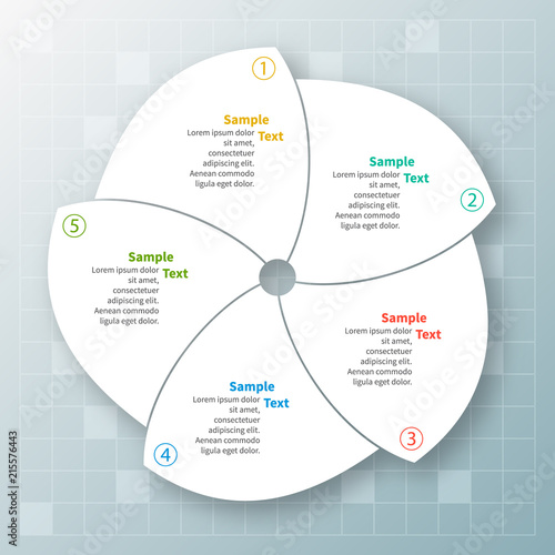 Abstract 3D Paper Infographics