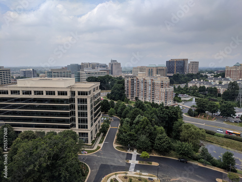 reston town center cityscape