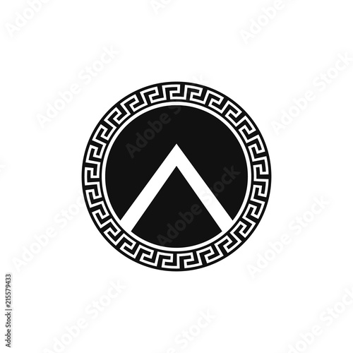 Fotografie Spartan shield. Vectror. Isolated.