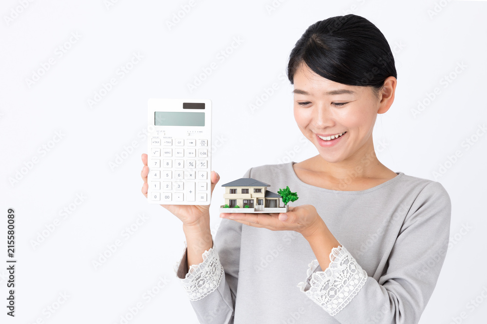 portrait of young asian woman on white background portrait of young asian woman on white background