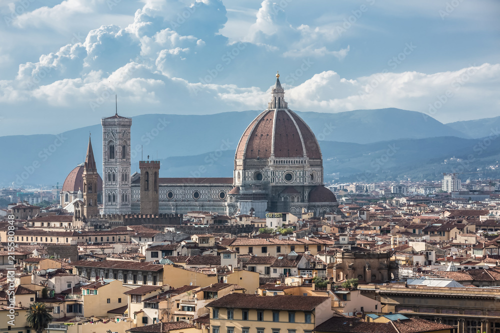 View of Cathedral of Santa Maria del Fiore in Florence, Italy