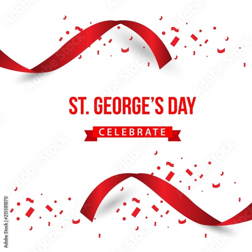 ST George's Day Celebrate Vector Template Design Illustration photo