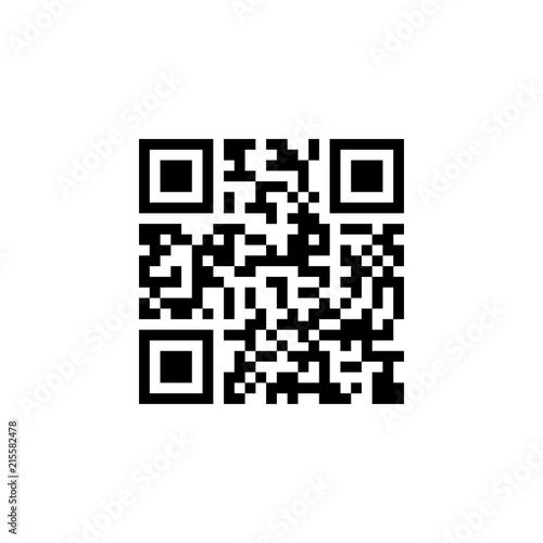 QR code. Vetor. Isolated.