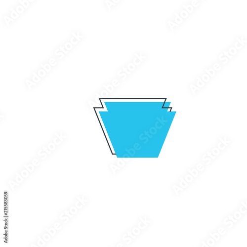 Valokuva Keystone design logo. Abstract logo icon design template