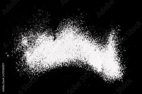 Powder scattered