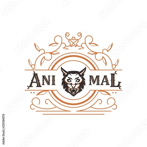 cat animal ornament tattoo design for tshirt apparel